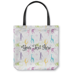 Gymnastics with Name/Text Canvas Tote Bag (Personalized)
