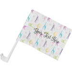 Gymnastics with Name/Text Car Flag - Small