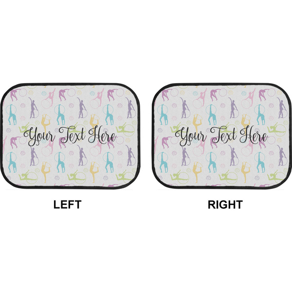 Gymnastics with Name/Text Car Floor Mats (Back Seat) (Approval)