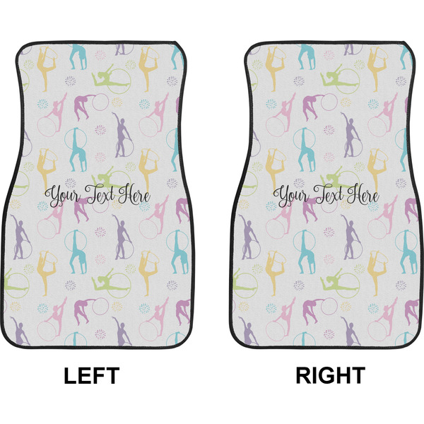 Gymnastics with Name/Text Car Mat Front - Approval