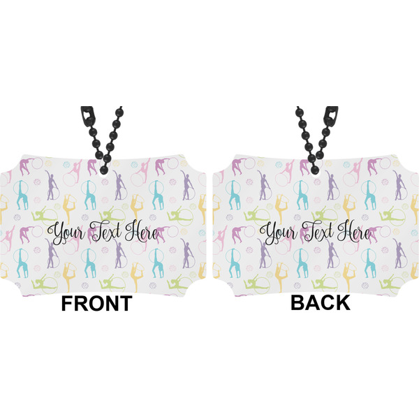 Gymnastics with Name/Text Car Ornament - Berlin (Approval)