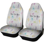 Gymnastics with Name/Text Car Seat Covers (Set of Two) (Personalized)