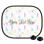 Gymnastics with Name/Text Car Side Window Sun Shade (Personalized)