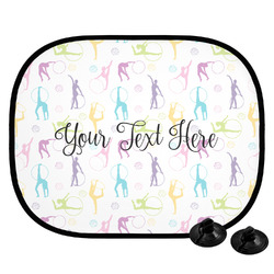 Gymnastics with Name/Text Car Side Window Sun Shade (Personalized)