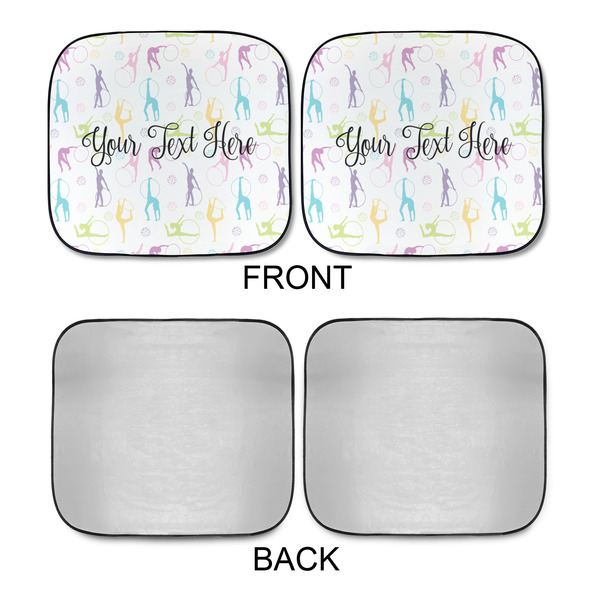 Gymnastics with Name/Text Car Sun Shades - APPROVAL