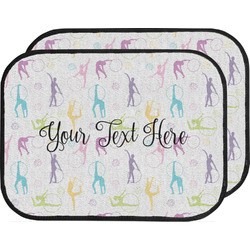 Gymnastics with Name/Text Car Floor Mats (Back Seat) (Personalized)