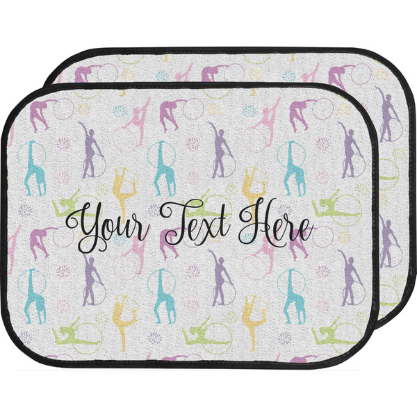 Custom Gymnastics with Name/Text Car Floor Mats (Back Seat) (Personalized)