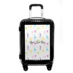 Gymnastics with Name/Text Carry On Hard Shell Suitcase (Personalized)