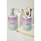 Gymnastics with Name/Text Ceramic Bathroom Accessories - LIFESTYLE (toothbrush holder & soap dispenser)