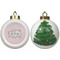 Gymnastics with Name/Text Ceramic Christmas Ornament - X-Mas Tree (APPROVAL)