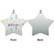 Gymnastics with Name/Text Ceramic Flat Ornament - Star Front & Back (APPROVAL)