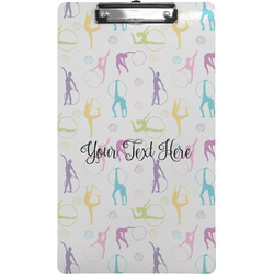 Gymnastics with Name/Text Clipboard (Legal Size) (Personalized)