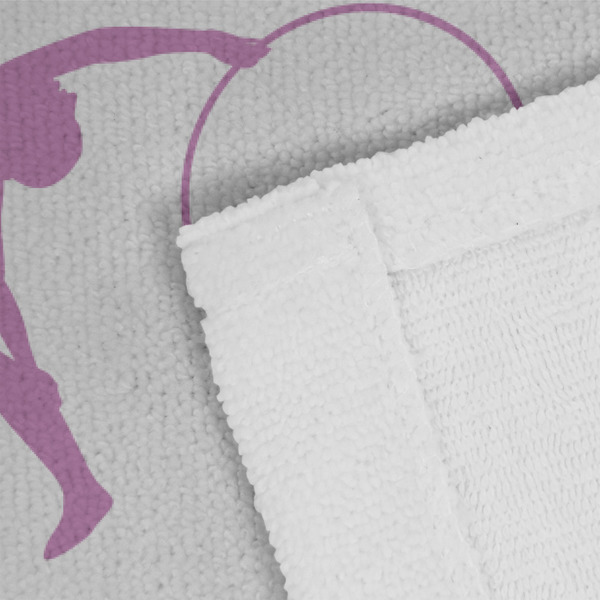 Gymnastics with Name/Text Close up of Fabric