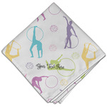 Gymnastics with Name/Text Cloth Dinner Napkin - Single