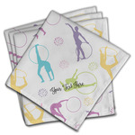 Gymnastics with Name/Text Cloth Napkins (Set of 4) (Personalized)