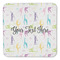 Gymnastics with Name/Text Coaster Set - FRONT (one)