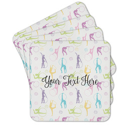 Gymnastics with Name/Text Cork Coaster - Set of 4