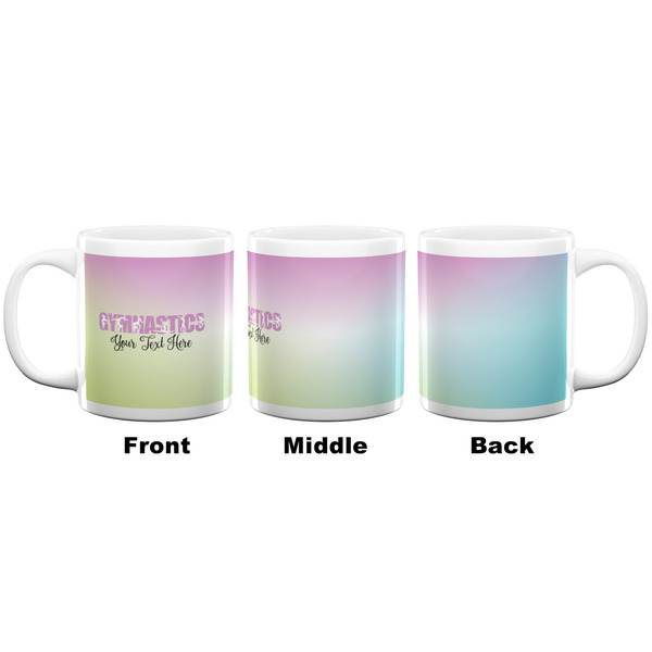 Gymnastics with Name/Text Coffee Mug - 20 oz - White APPROVAL