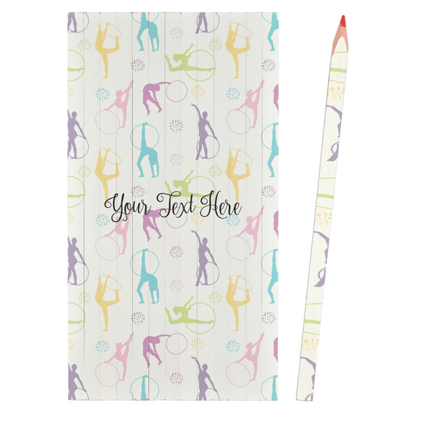 Gymnastics with Name/Text Colored Pencils - Front View