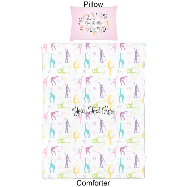 Gymnastics with Name/Text Comforter Set - Twin - Approval