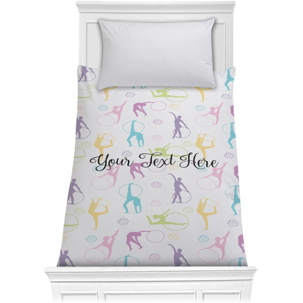 Custom Gymnastics with Name/Text Comforter - Twin (Personalized)