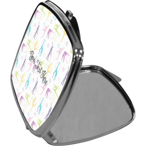 Gymnastics with Name/Text Compact Mirror (Side View)