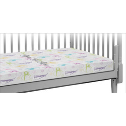 Gymnastics with Name/Text Crib Fitted Sheet (Personalized)