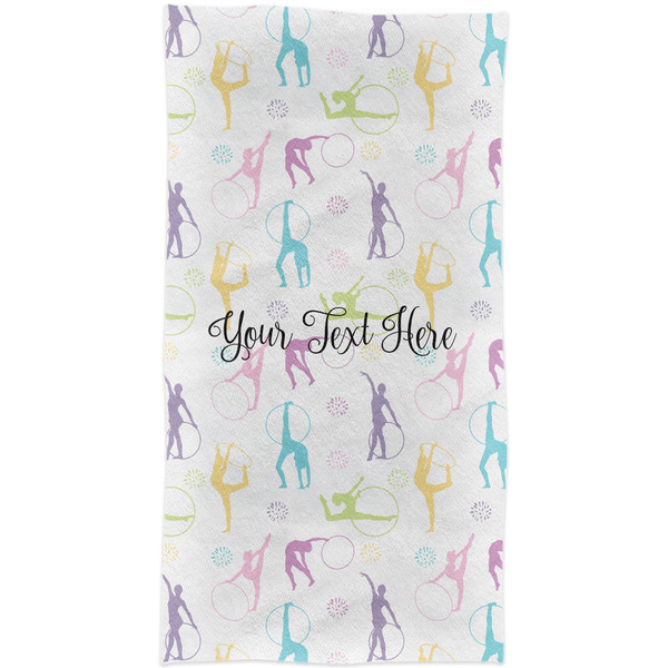 Gymnastics with Name/Text Crib Comforter/Quilt - Apvl