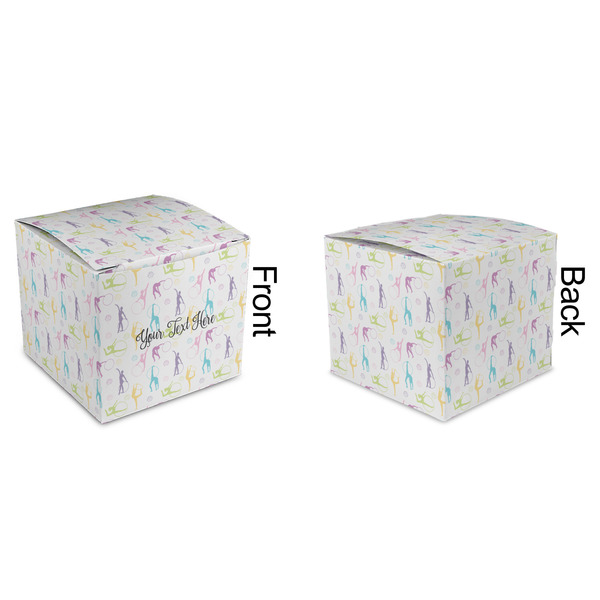 Gymnastics with Name/Text Cubic Gift Box - Approval
