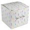 Gymnastics with Name/Text Cube Favor Gift Box - Front/Main
