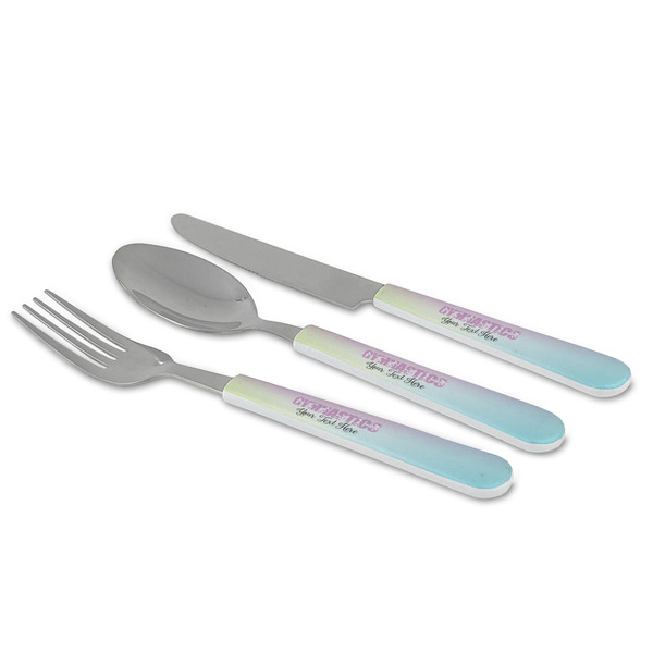 Gymnastics with Name/Text Cutlery Set - MAIN