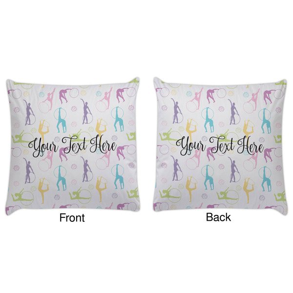 Gymnastics with Name/Text Decorative Pillow Case - Approval