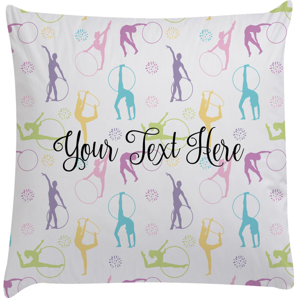 Custom Gymnastics with Name/Text Decorative Pillow Case (Personalized)