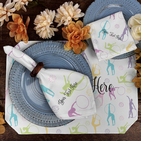 Gymnastics with Name/Text Dining Set