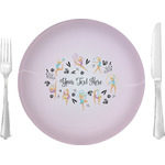 Gymnastics with Name/Text 10" Glass Lunch / Dinner Plates - Single or Set (Personalized)