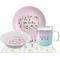 Gymnastics with Name/Text Dinner Set - 4 Pc (Personalized)