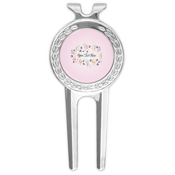 Custom Gymnastics with Name/Text Golf Divot Tool & Ball Marker (Personalized)