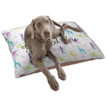 Gymnastics with Name/Text Dog Bed - Large