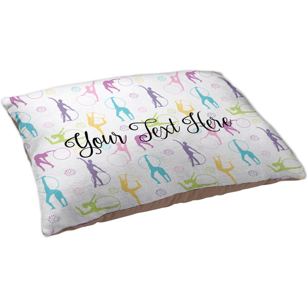 Gymnastics with Name/Text Dog Bed - Large