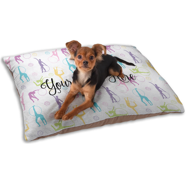 Gymnastics with Name/Text Dog Bed - Small LIFESTYLE