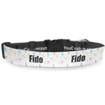 Gymnastics with Name/Text Deluxe Dog Collar - Double Extra Large (20.5" to 35") (Personalized)