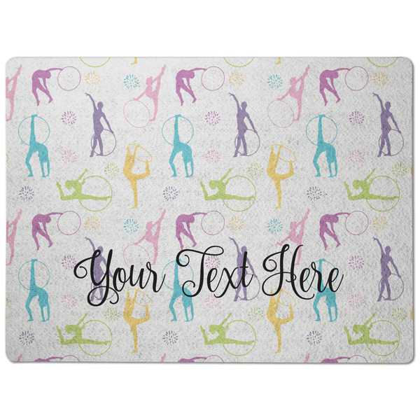 Gymnastics with Name/Text Dog Food Mat - Medium without bowls