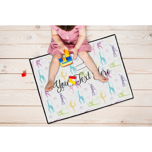 Gymnastics with Name/Text Door Mats - LIFESTYLE kid