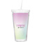 Gymnastics with Name/Text Double Wall Tumbler with Straw (Personalized)