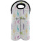 Gymnastics with Name/Text Double Wine Tote - Front (new)