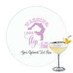 Gymnastics with Name/Text Printed Drink Topper
