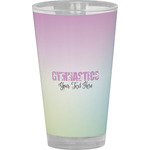 Gymnastics with Name/Text Pint Glass - Full Color