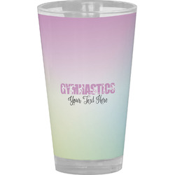 Gymnastics with Name/Text Pint Glass - Full Color