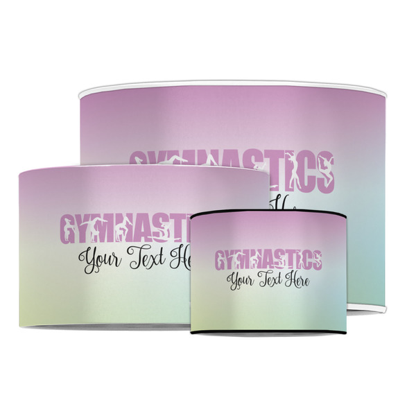 Gymnastics with Name/Text Drum Lampshades - MAIN