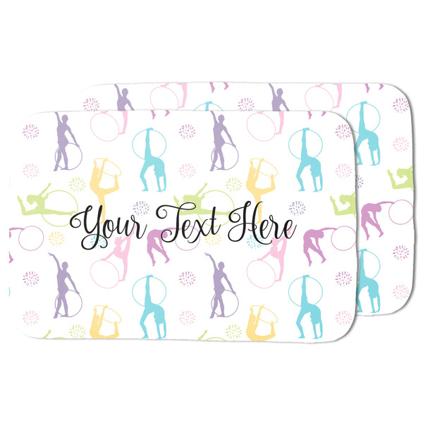 Gymnastics with Name/Text Drying Dish Mat - MAIN